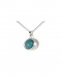 Pendentif pour cendres avec pierre amazonite (vert clair)