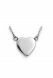 Collier cinéraire avec cœur en acier inoxydable - à remplir soi-même