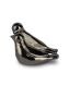 Mini urne funéraire en céramique « Birds of Love » couleur argent