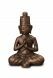 Urne Funéraire en Céramique Bronze 'Bouddha Dai Nichi' avec bougeoir | bronze et gris argent