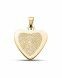 Pendentif empreinte digitale 'Coeur' en or Ø 2.3 cm