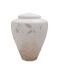 Urne en verre « Feuilles de bambou » blanche - SOLDES
