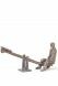 Sculpture funéraire balançoire "Tu me manques" – décoration de tombe – 3D, libre, fixation en bas