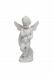Sculpture Angélique en Polystone - Statue d'un petit Ange avec trompette