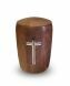Urne funéraire en bois de noyer 'Croix'