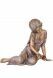 Statue commémorative endeuillé avec rose – 3D, libre, fixation en bas