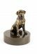 Urne Funéraire en laiton bronzé pour chien 'Rottweiler'