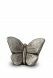 Mini urne funéraire artistique Papillon gris argent