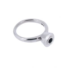 Bague Funéraire en Argent pour cendres avec Onyx