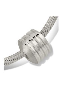 Breloque Cinéraire en Argent 'Rayures'