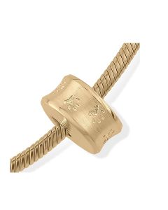 Breloque cinéraire 'Empreinte de patte' en or