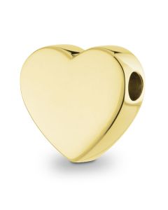 Bijou Cendres Pendentif Funéraire en or 'Coeur'  (14-18 CRT Jaune / Blanc)