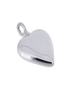 Bijou cendres commémoratif cinéraire de charme petit cur en argent