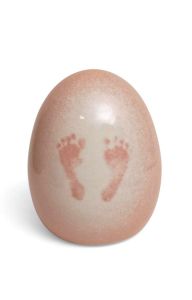 Urne bébé en céramique 'Empreinte du pieds'