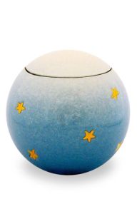 Urne Funéraire en céramique clair artisanat pour Bébé 'Sphère'