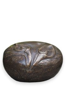 Urne funéraire en bronze « fleurs d'arum »