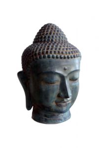 Tête de Bouddha en bronze Mini-urne