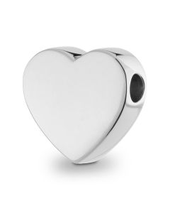 Pendentif cinéraire en argent (925) coeur