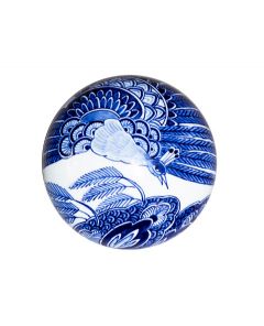 Mini-urne en ceramique 'Tempo Doeloe' | Delft bleu