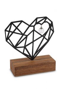 Sculpture commémorative avec compartiments pour cendres "Pour toujours dans mon cœur"