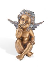 Statue commémorative ange assis – 3D, libre, fixation en bas