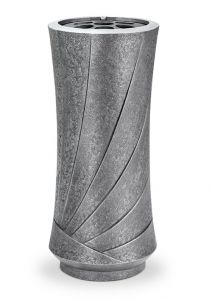 Vase funéraire en bronze avec vis de fixation