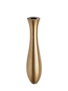 Vase funéraire en bronze avec vis de fixation