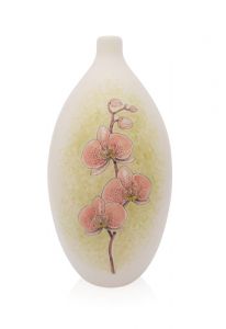 Urne funéraire artistique 'Orchidée' rose