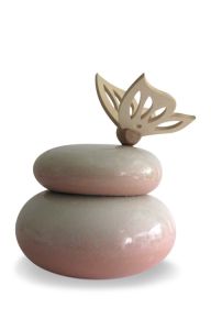 Urne funéraire en céramique 'Papillon'