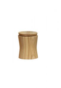 Petite Urne Funéraire en Bois de Chêne - Concave