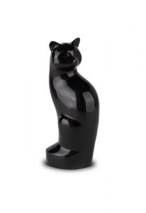 Urne Funéraire Statue Chat en laiton noir