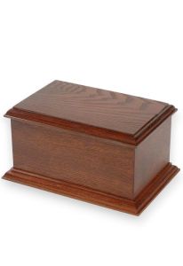 Urne funéraire en acajou style coffret