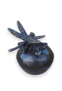 Petite Urne Funéraire en Bronze « Libelle sur tranche »