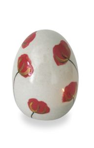 Mini-urne 'Coquelicots' en céramique