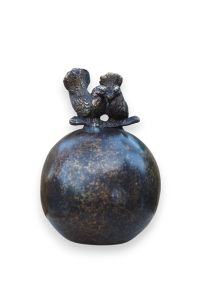 Petite Urne Funéraire en Bronze « Pigeons »