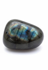 Pierre précieuse commémorative en labradorite