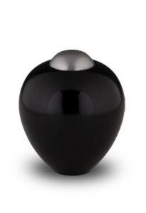 Mini-urne funéraire en laiton 'Amore' | onyx noir
