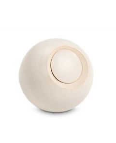 Petite Urne Funéraire en Céramique Blanche 'Rustique'