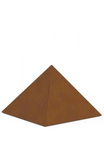 Urne en acier corten 'Pyramide'