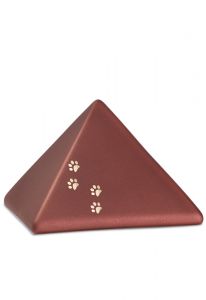 Urne-animal pyramide 'Empreinte de pattes' (couleurs et dimensions différentes)