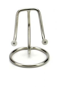 Support en inox pour petites urnes pour cendres en verre