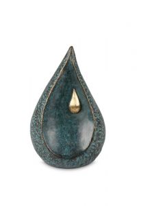 Mini-urne en bronze 'Goutte'