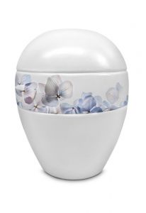 Urne funéraire en porcelaine 'Fleur bleue'