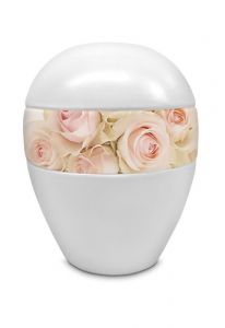 Urne funéraire en porcelaine 'Roses'