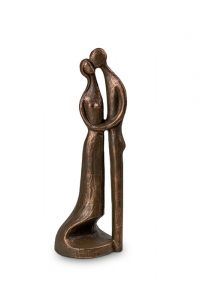 Urne funéraire artistique 'Space between our love' | bronze et gris argent