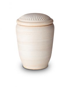 Urne biodégradable en argile beige