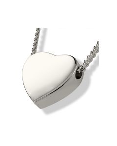 Bijou Pendentif Funéraire (Argent 925) « Cœur Solide »