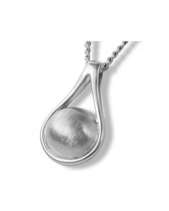 Pendentif memoire argent (925) 'Goutte'